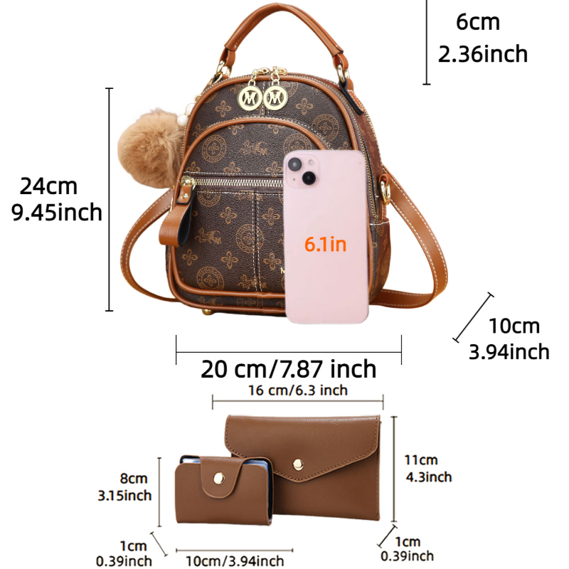 3-piece women's bag set, light - Luxury Bags & Leather Repair Of Atlanta recension och pris