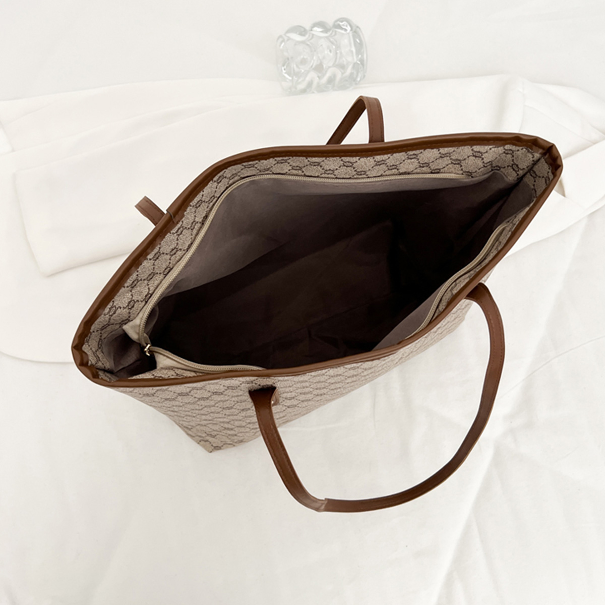 Luxury Vintage Women Shoulder  - Tote Bag Leather Monogram recension och pris