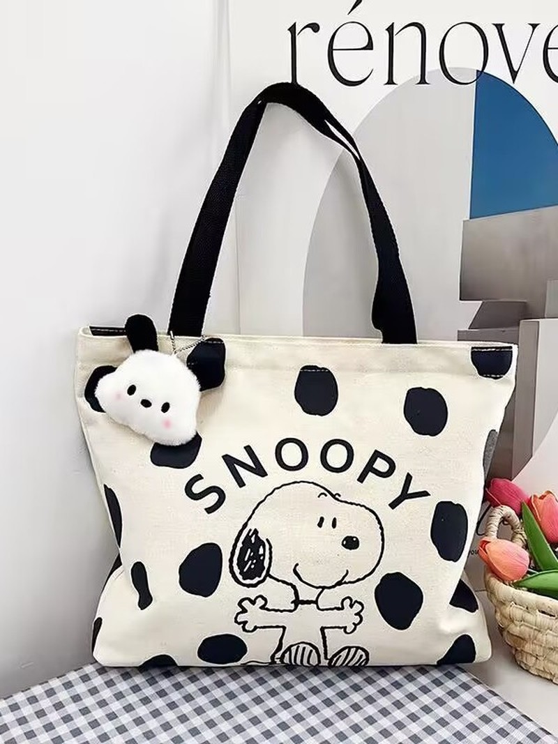 Cartoon Snoopy Canvas Shoulder - Shoulder Bag Slouchy recension och pris