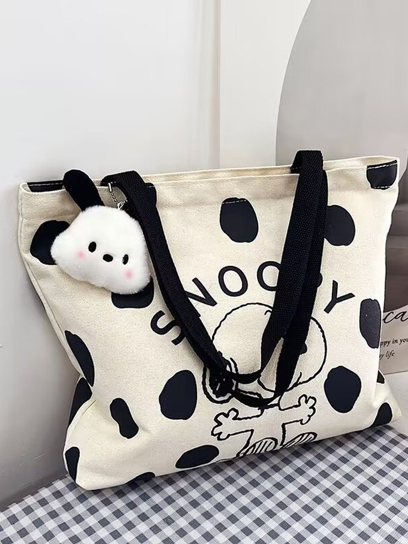 Cartoon Snoopy Canvas Shoulder - Shoulder Bag Slouchy recension och pris