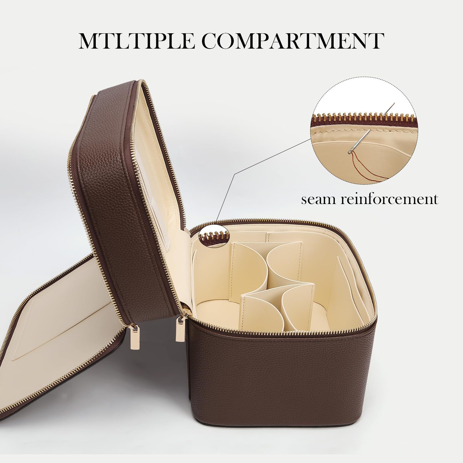 Large Capacity Double-layer Lu - Luxury Bags Leather recension och pris
