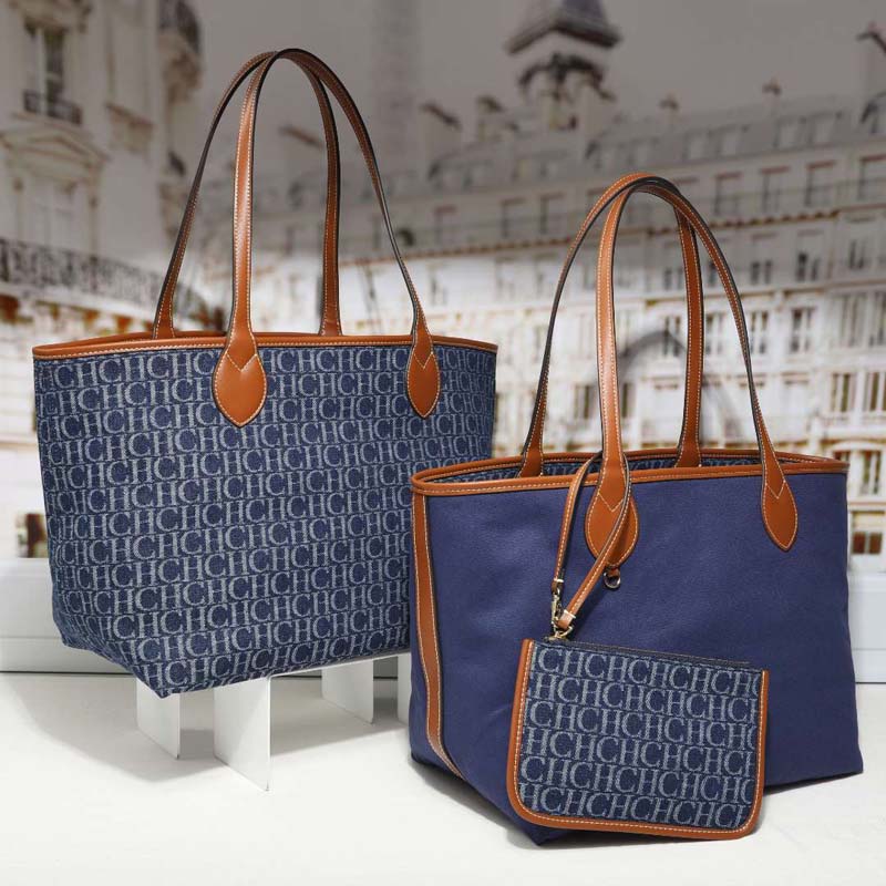 Denim Monogram Tote Bag Women  - Tote Bag Leather Monogram recension och pris