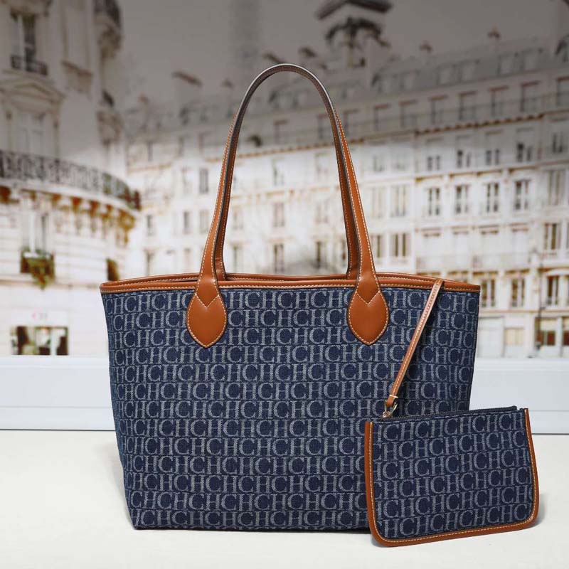 Denim Monogram Tote Bag Women  - Tote Bag Leather Monogram recension och pris