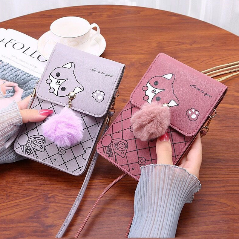 Cute Cartoon Pattern Touch-Scr - Shoulder Bag Slouchy recension och pris