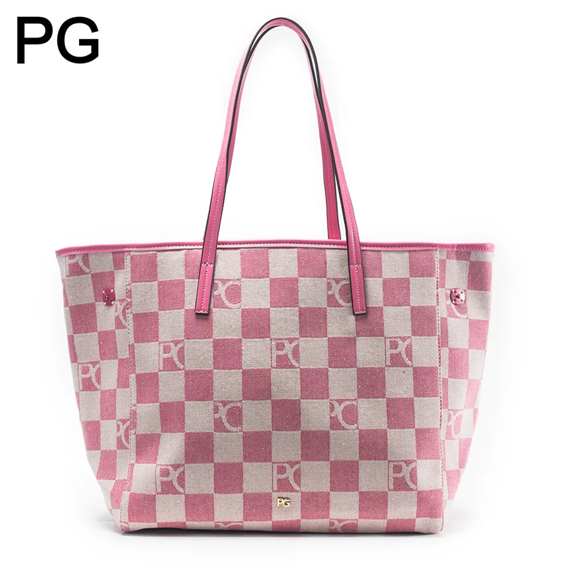 PG Retro Womens Checkered Tote - Tote Bag Leather Monogram recension och pris