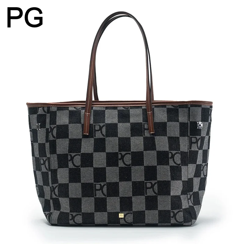 PG Retro Womens Checkered Tote - Tote Bag Leather Monogram recension och pris