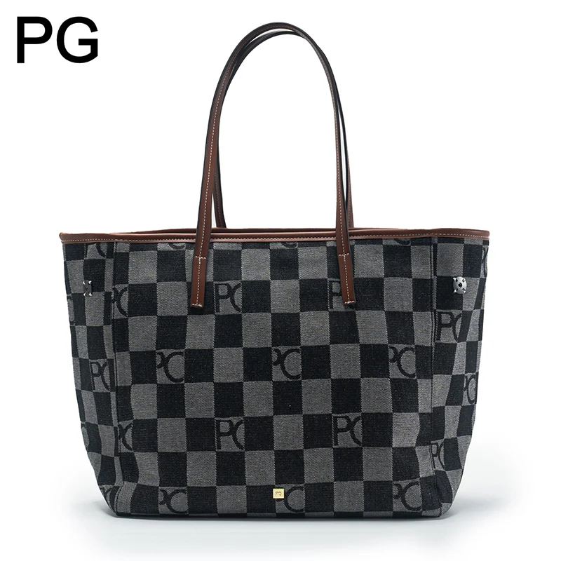 PG Retro Womens Checkered Tote - Tote Bag Leather Monogram recension och pris