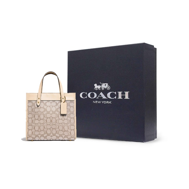 COACH Field Fabric With Leathe - Tote Bag Leather Monogram recension och pris