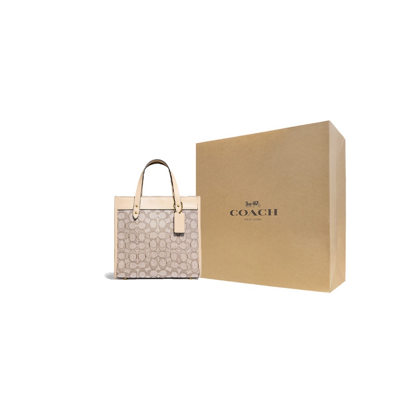 COACH Field Fabric With Leathe - Tote Bag Leather Monogram recension och pris